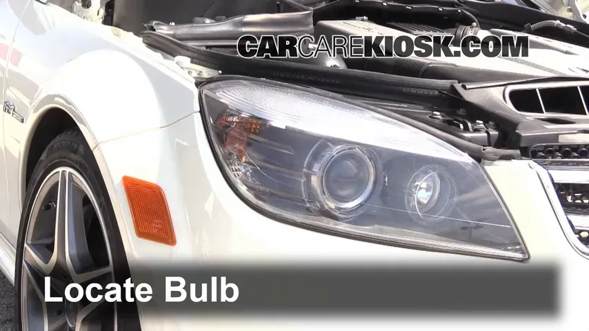 2010 Mercedes-Benz C63 AMG 6.3L V8 Luces Luz de carretera (reemplazar foco) 